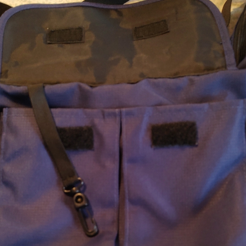 L.L. Bean Dark Purple Messenger Bag - Picture 3 of 3